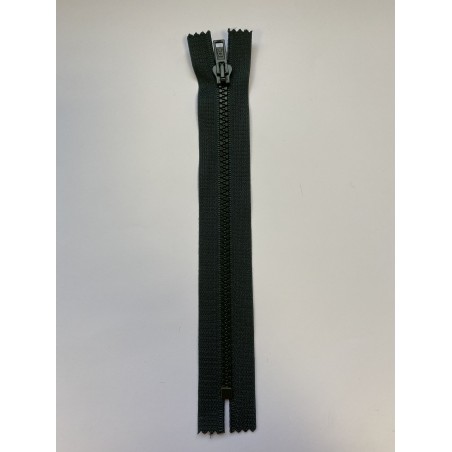 Fermeture à glissière injectée standard maille 4 verte 20 cm Fermeture à glissière injectée standard maille 4 verte 20 cm