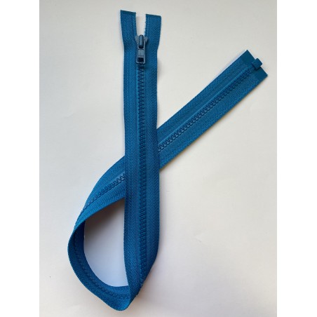 Fermeture à glissière injectée séparable maille 6 bleue 53 cm