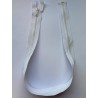 Fermeture à glissière injectée séparable maille 6 blanche 70 cm