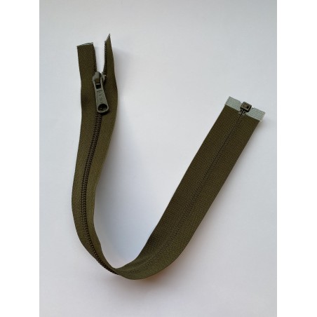 Fermeture à glissière nylon séparable maille 6 kaki 36 cm Fermeture à glissière nylon séparable maille 6 kaki 36 cm