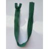 Fermeture à glissière plastique séparable maille 6 verte 53 cm