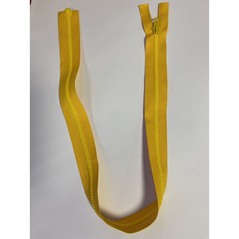Fermeture à glissière injectée séparable maille 6 jaune 68 cm