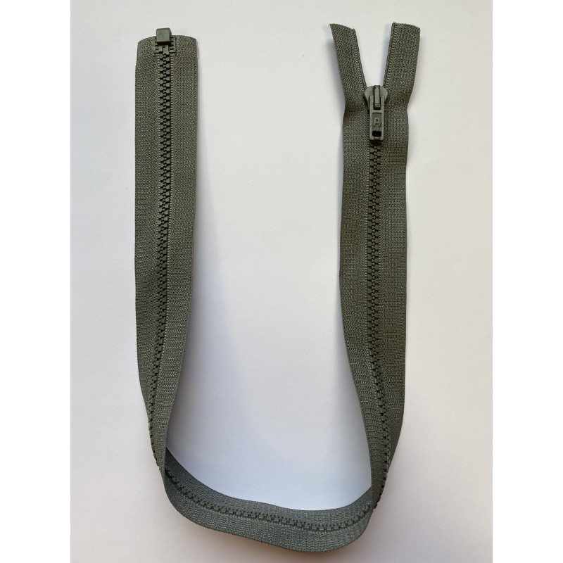 Fermeture à glissière injectée séparable maille 6 grise 52 cm