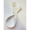 Fermeture à glissière nylon séparable maille 6 blanche 46 cm