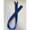 Fermeture à glissière plastique séparable maille 6 bleue 60 cm