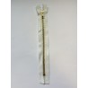 Fermeture à glissière métal standard maille 6 blanche 22 cm