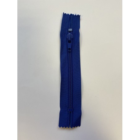 Fermeture à glissière nylon standard maille 6 bleue 13 cm