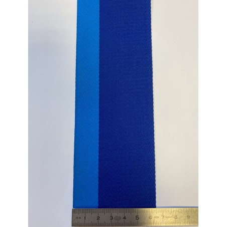 Sangle bicolore bleue 65 mm Sangle bicolore bleue 65 mm