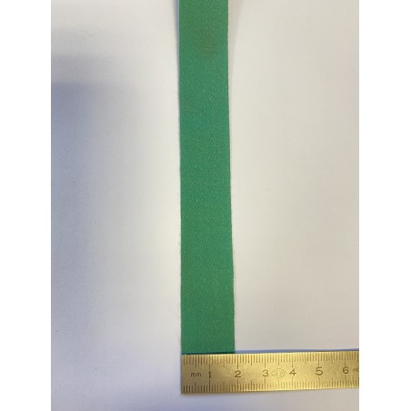 Sangle coton verte 20 mm