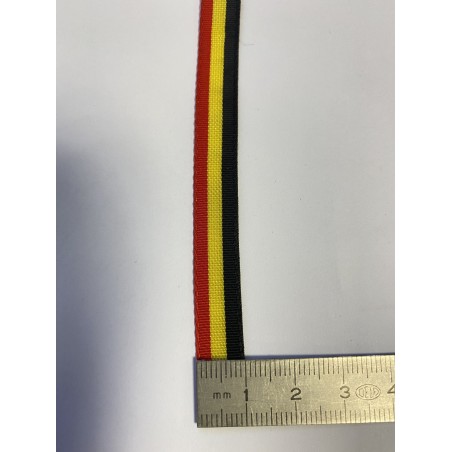 Sangle tricolore belge 10 mm