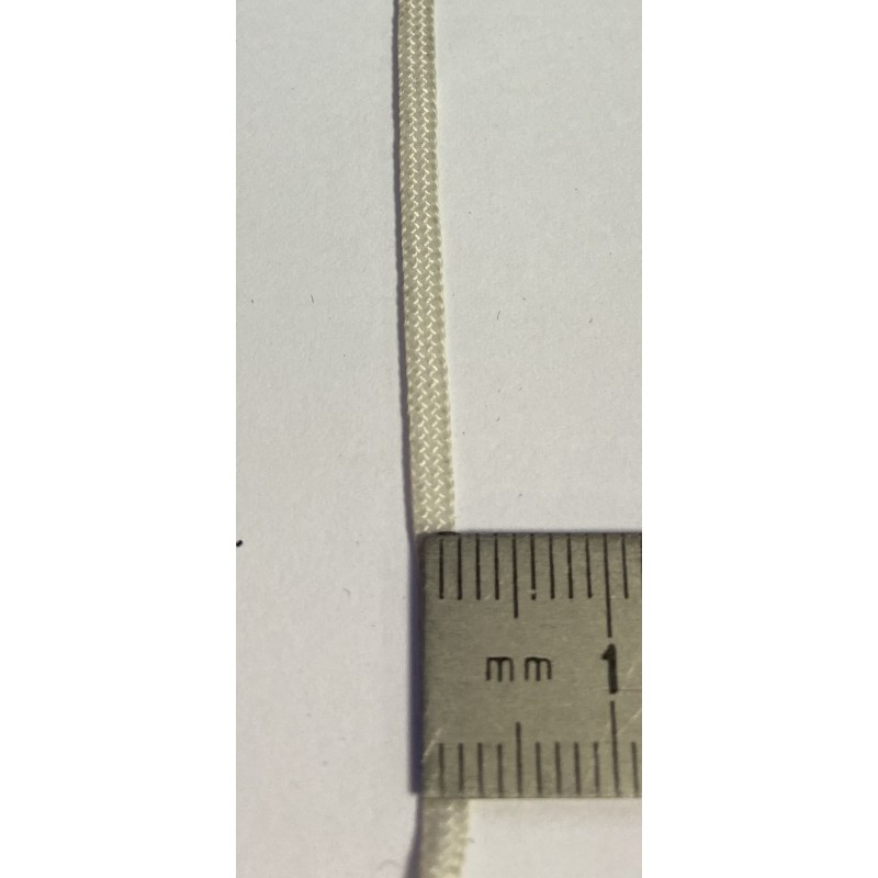 Sangle polyamide blanche 2 mm