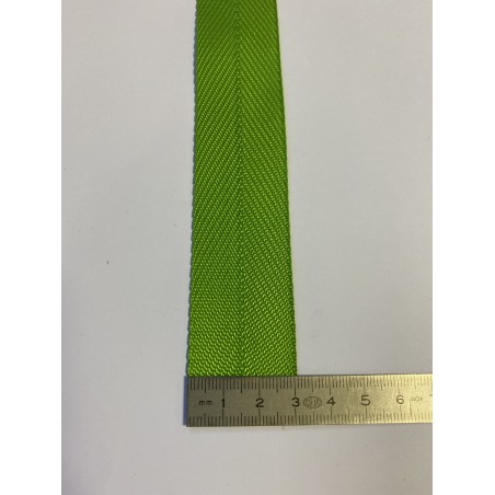 Sangle polyester verte 30 mm