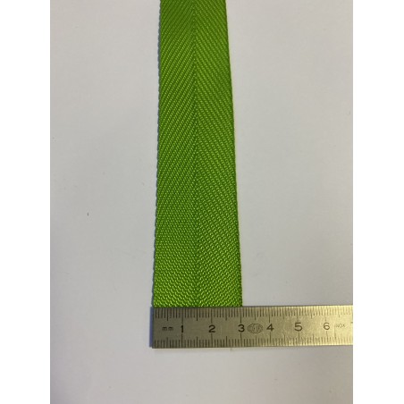 Sangle polyester verte 31 mm Sangle polyester verte 31 mm