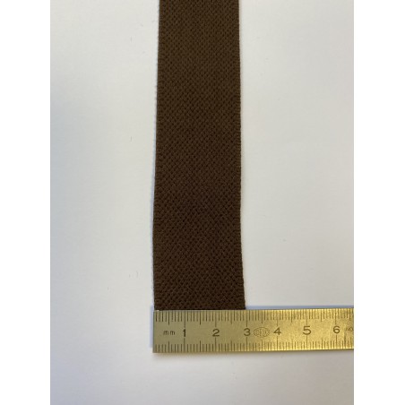 Élastique bretelle marron 32 mm