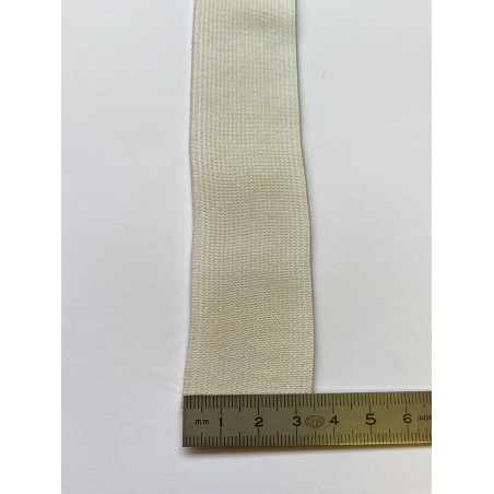 Élastique tricoté blanc 35 mm