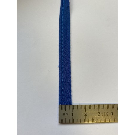 Passe-poil mèche polyester 2 mm bleu 10 mm
