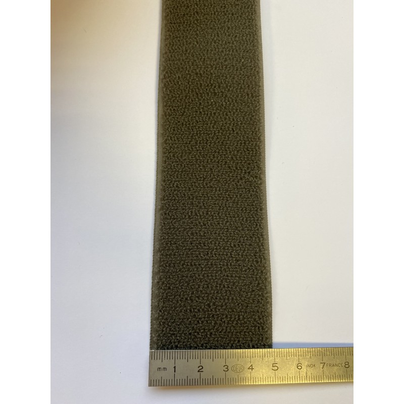 Bande auto-agrippante kaki 50 mm