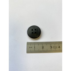 Bouton noir 4 trous 18 mm