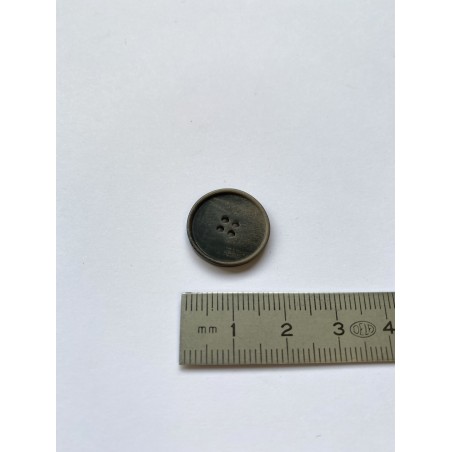 Bouton marron 4 trous 18 mm