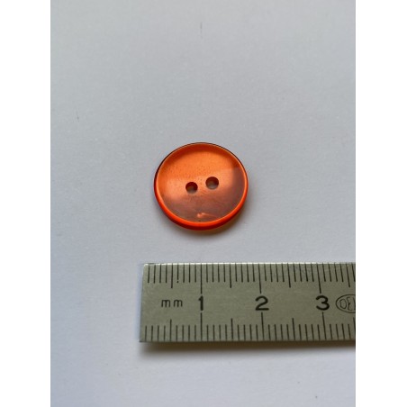 Bouton rouge 2 trous 18 mm