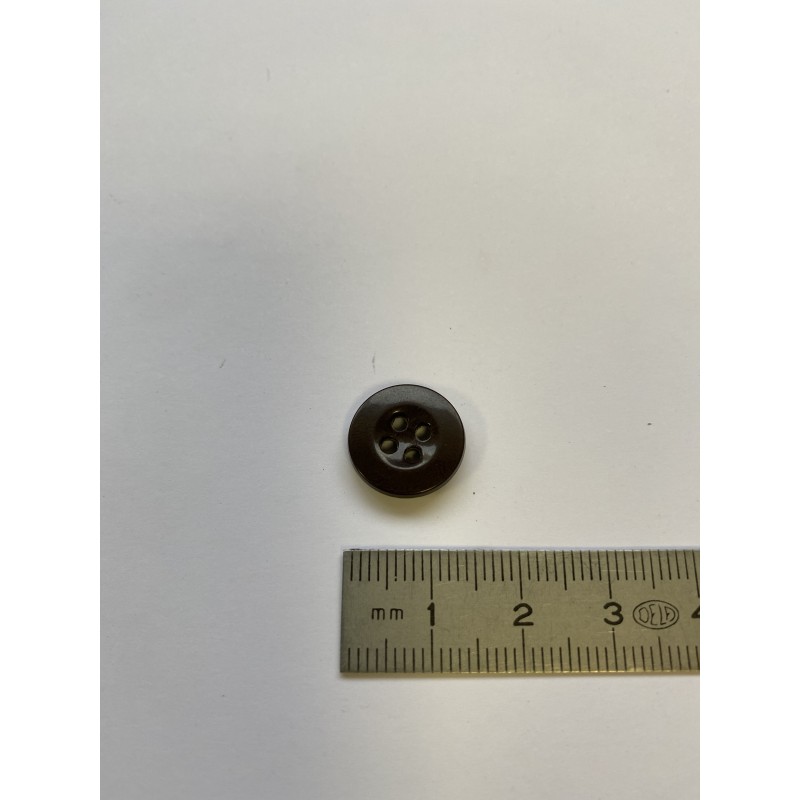 Bouton cuvette marron 4 trous 14 mm