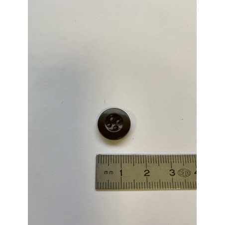 Bouton cuvette marron 4 trous 14 mm