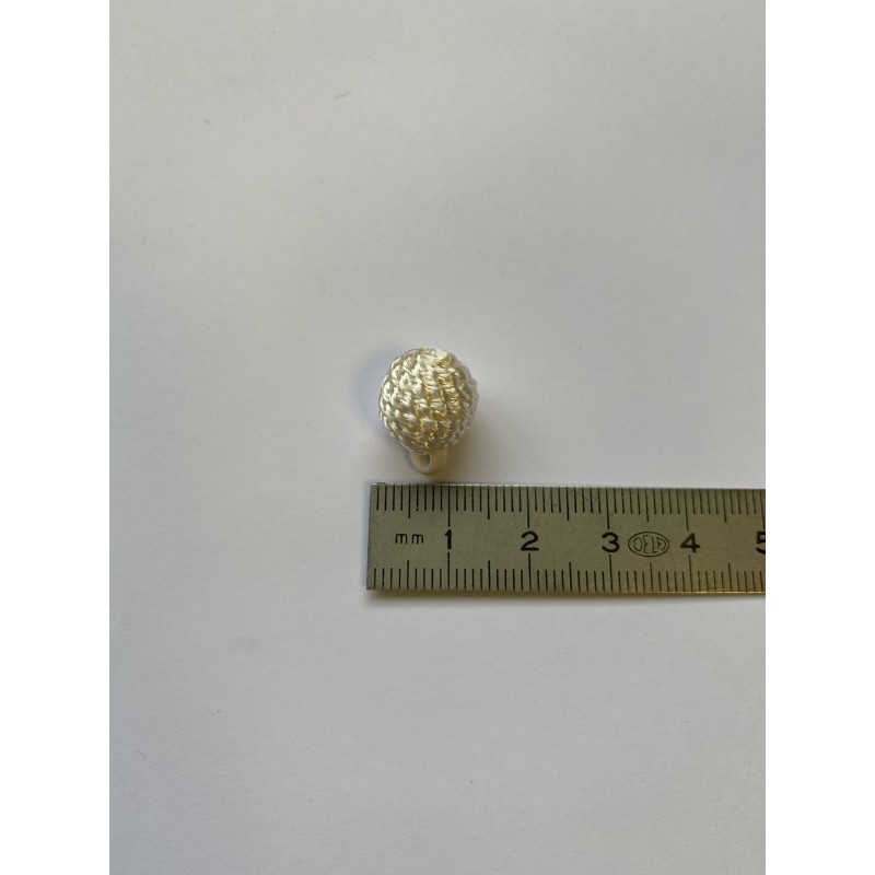 Boule nœud chinois tissu 14 mm