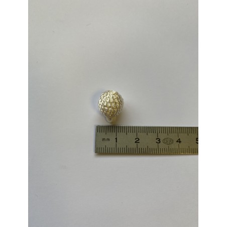 Boule nœud chinois tissu 14 mm