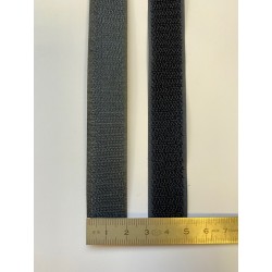 Bande auto-agrippante noire 20 mm