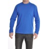 tee shirt bleu manches longues