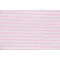 Tissu 1225 VT2, Popeline, 200g/m², Rayé rose et blanc