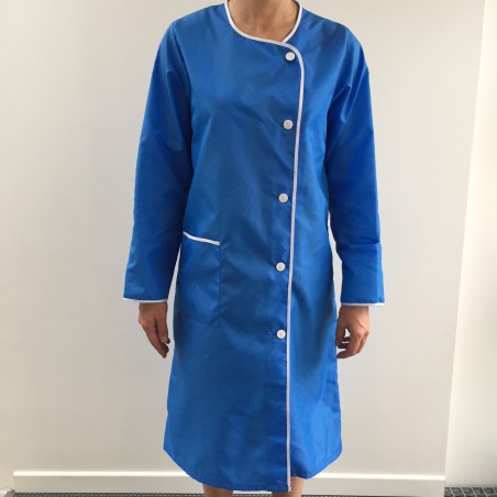 Blouse Hotesse en nylon bleu nattier Blouse Hotesse en nylon bleu nattier