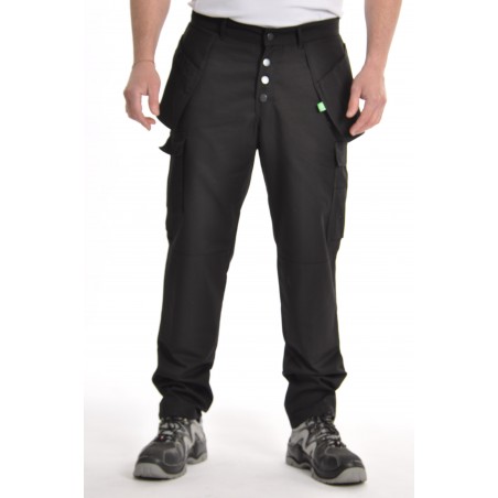 Pantalon multipoches noir