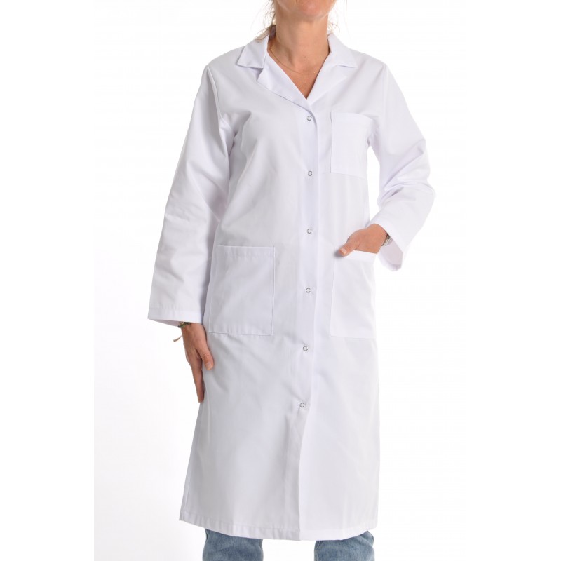 Blouse Médicale Blanche Manches Courtes Pour Médecin/infirmière - Tissu Respirant, Pour Travail Ou Cosplay - VALICLUD