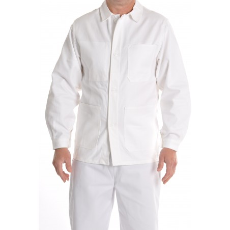 veste blanche majoritaire coton