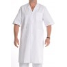 Blouse médicale homme blanche manches courtes