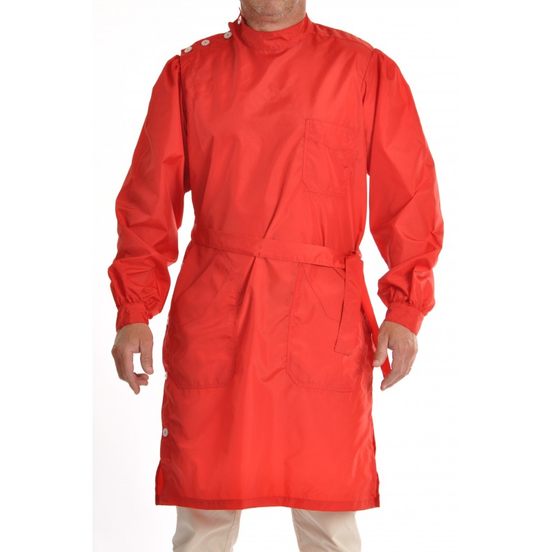 Blouse Yves en nylon rouge