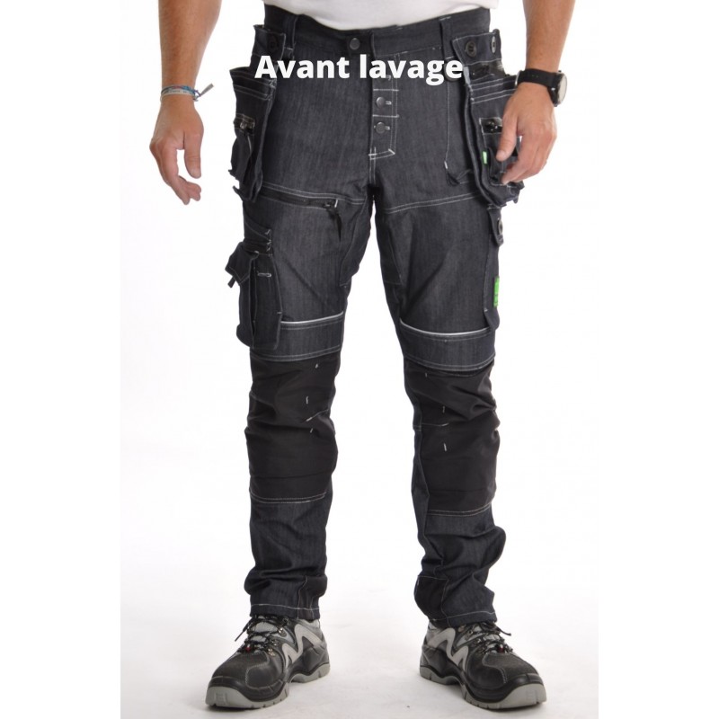 Pantalon de travail renforcé multipoches HUGO STRONG