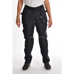Pantalon de travail femme marine avec genouillères fixes PXIII AGF 67A39022AC