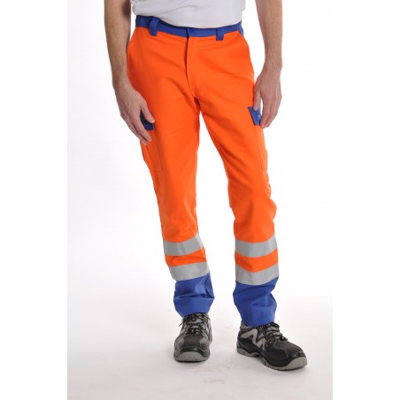 Pantalon haute visibilité oragne
