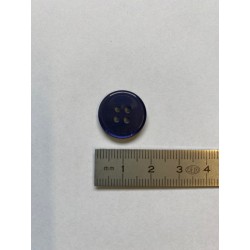 Bouton violet bleu 4 trous 18 mm