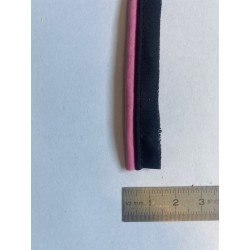 copy of Passe-poil mèche coton 3 mm rose et noir 12 mm