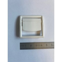 Boucle plastique blanche 42 mm