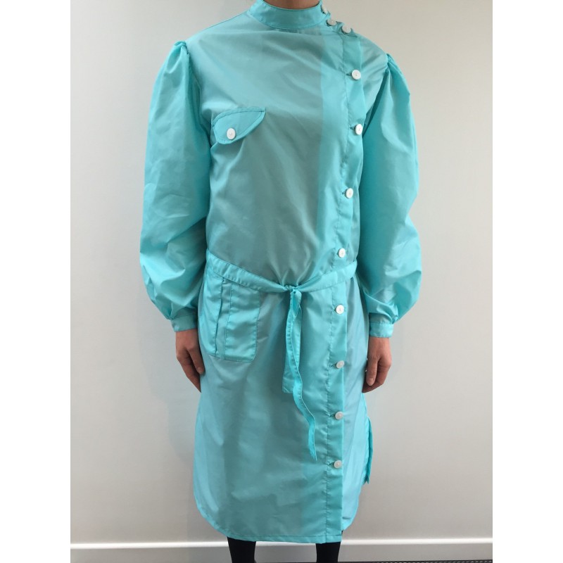 Blouse Marlène en nylon turquoise