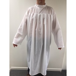 Peignoir de coiffeur en nylon blanc