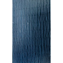 Tissu Smocké Non Feu PROBAN , Coloris Navy , Fil NOMEX , Trevira CS en doublure.