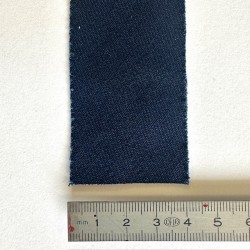 Biais coton/polyester marine 40 mm