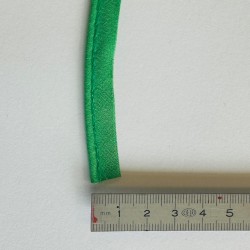 Passe-poil mèche coton 2 mm vert 12 mm