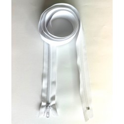 Fermeture à glissière spirale standard maille 6 blanche 120 cm