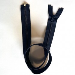 Fermeture à glissière spirale séparable maille 6 Marine 72cm